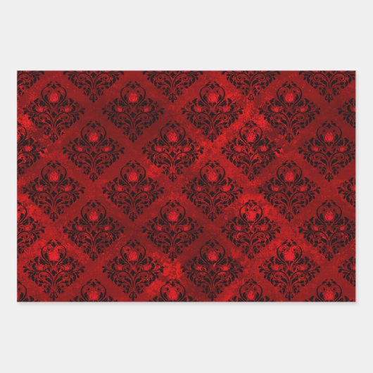 Prachtig gotische schedels en Design Inpakpapier Vel (Voorkant 3)