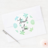 Prachtig goud dank u stickers (Envelop)