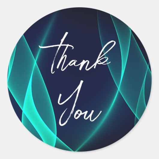 Prachtig goud dank u stickers (Voorkant)