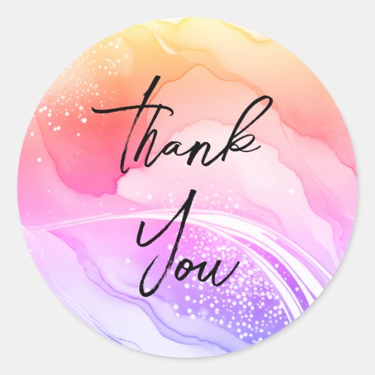 Prachtig goud dank u stickers (Voorkant)