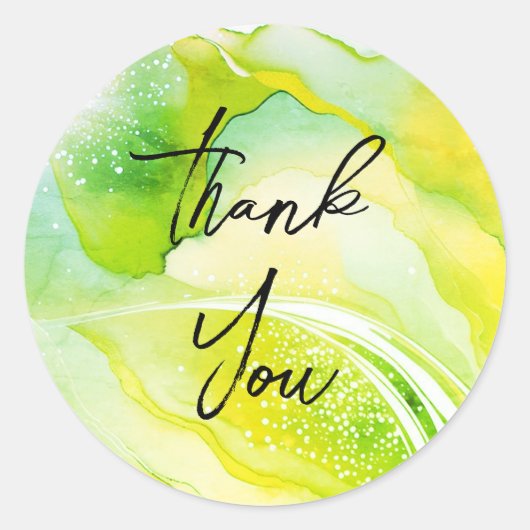 Prachtig goud dank u stickers (Voorkant)