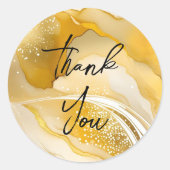 Prachtig goud dank u stickers (Voorkant)