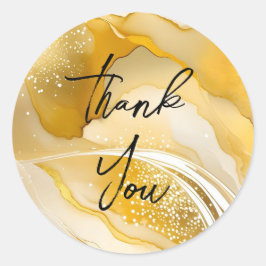 Prachtig goud dank u stickers