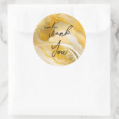 Prachtig goud dank u stickers (Tas)