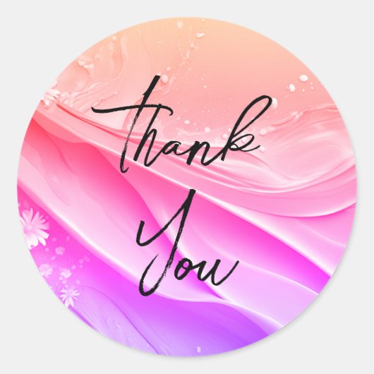 Prachtig goud dank u stickers (Voorkant)