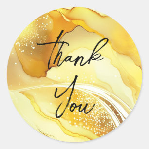Prachtig goud dank u stickers