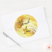 Prachtig goud dank u stickers (Envelop)