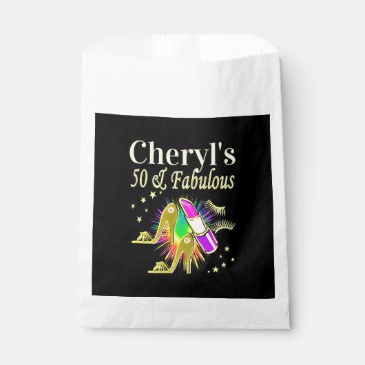 PRACHTIG GOUD GEPERSONALISEERD 50 JAAR OUD BEDANKZAKJE (Voorkant)