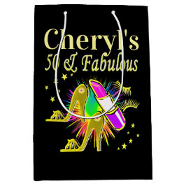 PRACHTIG GOUD GEPERSONALISEERD 50 JAAR OUD MEDIUM CADEAUZAKJE