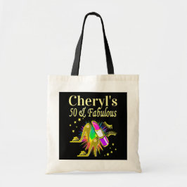 PRACHTIG GOUD GEPERSONALISEERD 50 JAAR OUD TOTE BAG