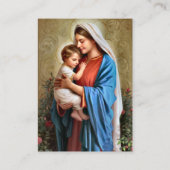 Prachtig Goud Lijst Katholieke Zwangerschapsgebed  Plaatskaartje (Achterkant)