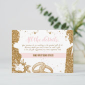 Prachtig - Goud Roze A Alle details 2 Informatiekaartje (Staand voorkant)