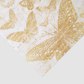 prachtig goud, vlinderpatroon, goud tissuepapier (Detail)