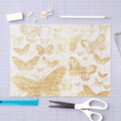 prachtig goud, vlinderpatroon, goud tissuepapier (Craft)