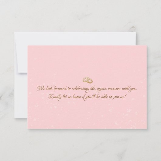 Prachtig - Gouden Roze RSVP 2 (Achterkant)