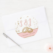 Prachtig - Gouden Roze sticker 1 (Envelop)