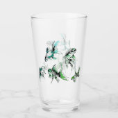 Prachtig gouden visglas glas (Voorkant)