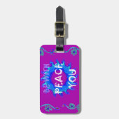 Prachtig goudgeel verbazingwekkend grafisch ontwer bagagelabel (Voorkant verticaal)