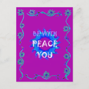 Prachtig goudgeel verbazingwekkend grafisch ontwer briefkaart