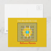 Prachtig goudgeel verbazingwekkend grafisch ontwer briefkaart (Voorkant / Achterkant)