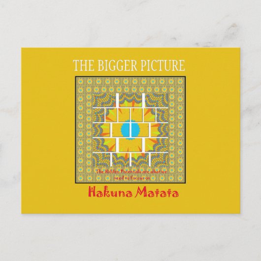 Prachtig goudgeel verbazingwekkend grafisch ontwer briefkaart (Voorkant)