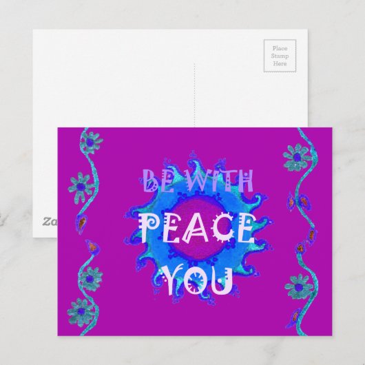 Prachtig goudgeel verbazingwekkend grafisch ontwer briefkaart (Voorkant / Achterkant)