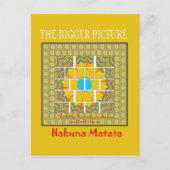 Prachtig goudgeel verbazingwekkend grafisch ontwer briefkaart (Voorkant)