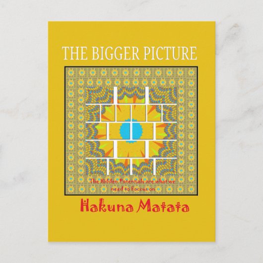 Prachtig goudgeel verbazingwekkend grafisch ontwer briefkaart (Voorkant)