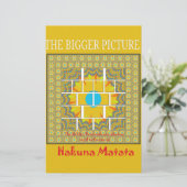 Prachtig goudgeel verbazingwekkend grafisch ontwer briefpapier (Staand voorkant)