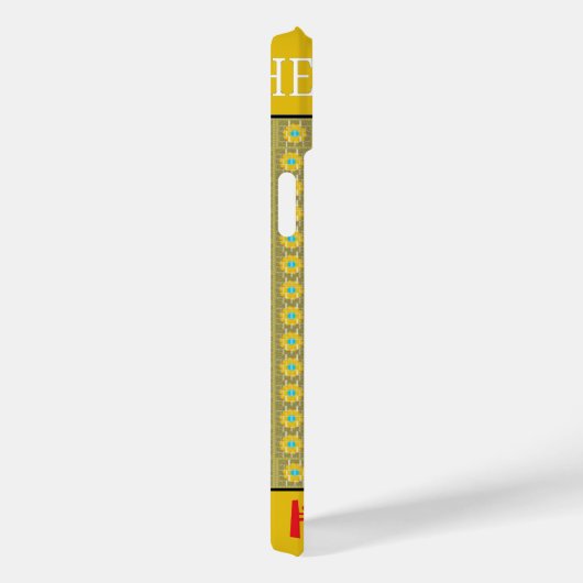 Prachtig goudgeel verbazingwekkend grafisch ontwer Case-Mate iPhone case (Achterkant / Rechts)