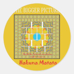 Prachtig goudgeel verbazingwekkend grafisch ontwer ronde sticker