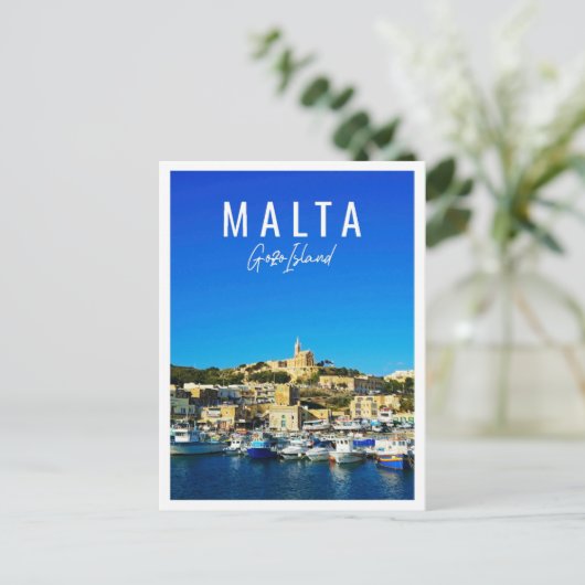 Prachtig Gozo eiland Malta Briefkaart (Staand voorkant)