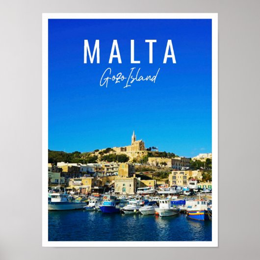 Prachtig Gozo eiland Malta Poster (Voorkant)