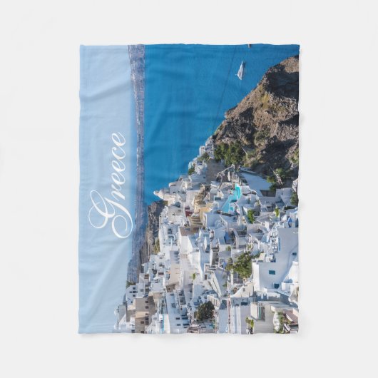 Prachtig Grieks landschap Fleece Deken (Voorkant)