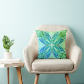 Prachtig groen grafisch ontwerp kussen (Stoel)
