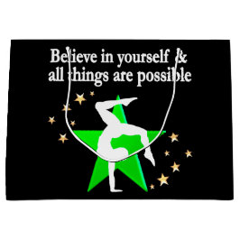 PRACHTIG GROEN GYMNASTIEK ONTWERP GROOT CADEAUZAKJE