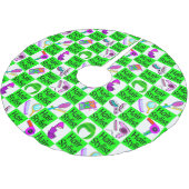 PRACHTIG GROEN HAAR STYLIST KERSTBOOM ROK (Gekanteld)