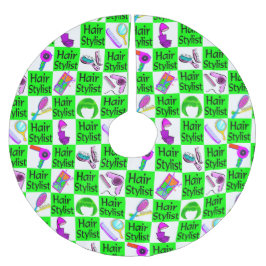 PRACHTIG GROEN HAAR STYLIST KERSTBOOM ROK