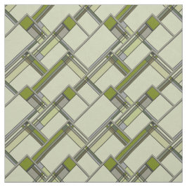 Prachtig groen kunst & ambachten geometrisch patro stof