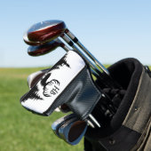 Prachtig grote gespierde bok Monogram Golfheadcover (Insitu)