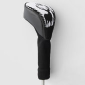 Prachtig grote hertenbok met monogram golfheadcover (Schuin)