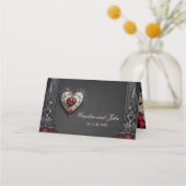 Prachtig gulle gotische hart. plaatskaartje (Achterkant)