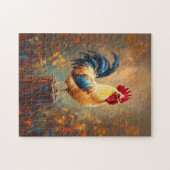 Prachtig Haan schilderij Legpuzzel (Horizontaal)