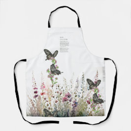 Prachtig handgeschilderd bedreigd Ceylon Roos Schort