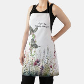 Prachtig handgeschilderd bedreigd Ceylon Roos Schort (Insitu)