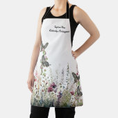 Prachtig handgeschilderd bedreigd Ceylon Roos Schort (Insitu)