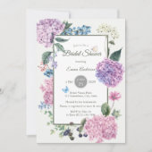 Prachtig handgeschilderd Hydrangea Vrijgezellenfee Kaart (Voorkant)