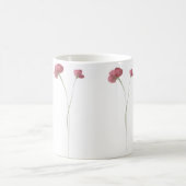 Prachtig handgeschilderde stoffige roze wilde bloe koffiemok (Center)