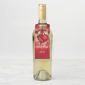 Prachtig hart flessenhanger (Op fles)