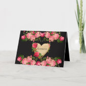 Prachtig hart gepersonaliseerd kaart (Voorkant)